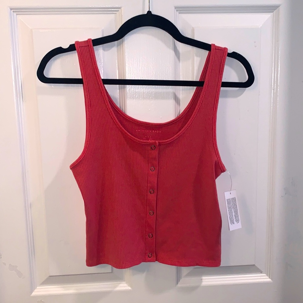 American Eagle button up tank